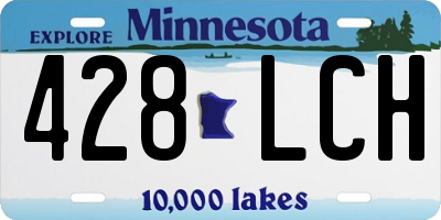 MN license plate 428LCH