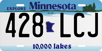 MN license plate 428LCJ