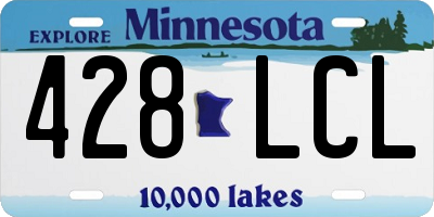 MN license plate 428LCL