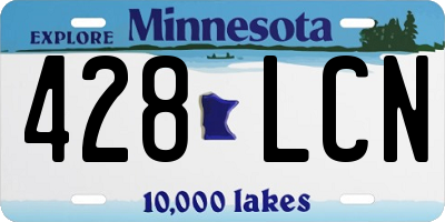 MN license plate 428LCN