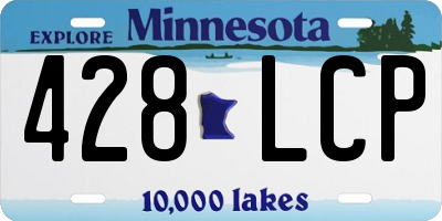 MN license plate 428LCP