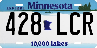 MN license plate 428LCR