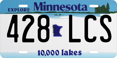 MN license plate 428LCS