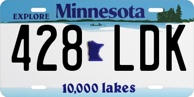 MN license plate 428LDK