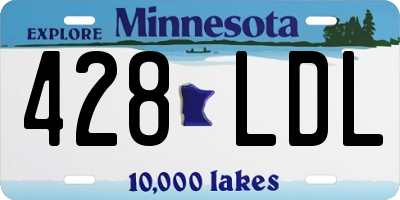 MN license plate 428LDL