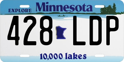 MN license plate 428LDP
