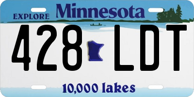 MN license plate 428LDT