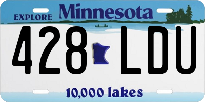MN license plate 428LDU