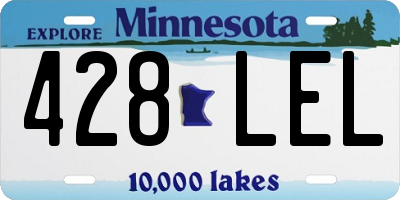 MN license plate 428LEL