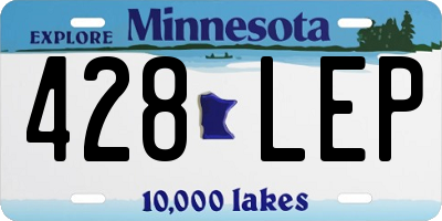MN license plate 428LEP