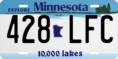 MN license plate 428LFC