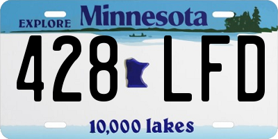 MN license plate 428LFD