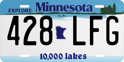MN license plate 428LFG