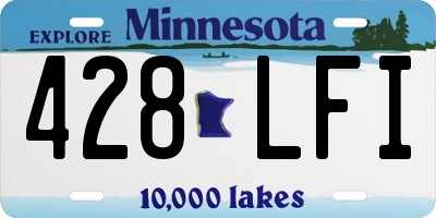 MN license plate 428LFI