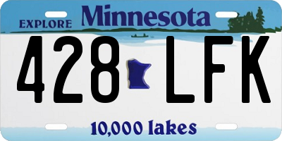 MN license plate 428LFK