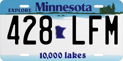 MN license plate 428LFM