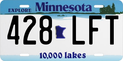 MN license plate 428LFT
