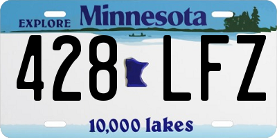 MN license plate 428LFZ