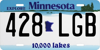 MN license plate 428LGB