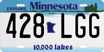 MN license plate 428LGG
