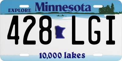 MN license plate 428LGI