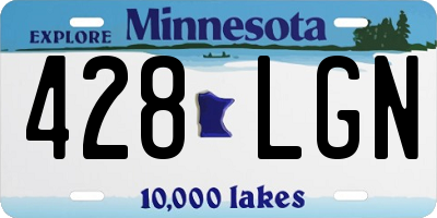 MN license plate 428LGN