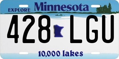 MN license plate 428LGU
