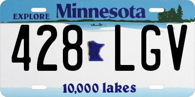 MN license plate 428LGV