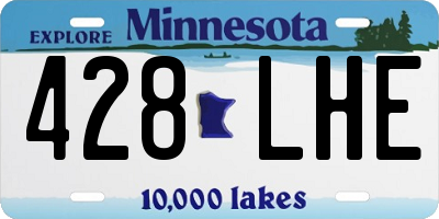 MN license plate 428LHE