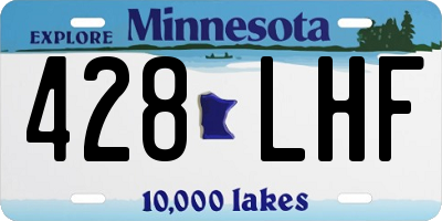 MN license plate 428LHF