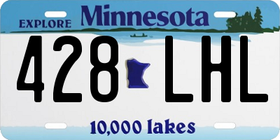 MN license plate 428LHL