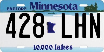 MN license plate 428LHN