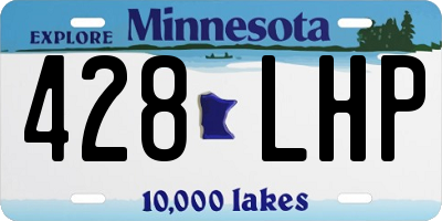 MN license plate 428LHP