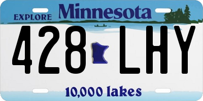MN license plate 428LHY