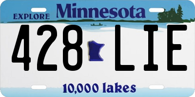 MN license plate 428LIE