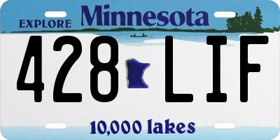 MN license plate 428LIF