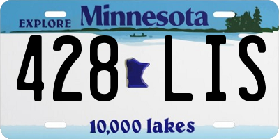 MN license plate 428LIS