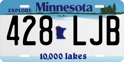 MN license plate 428LJB