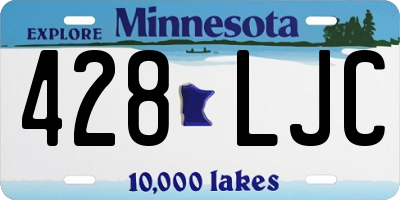 MN license plate 428LJC