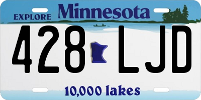 MN license plate 428LJD