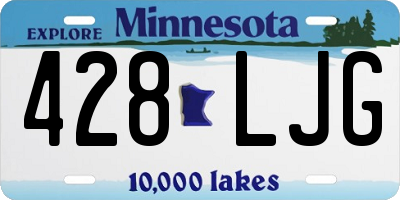MN license plate 428LJG