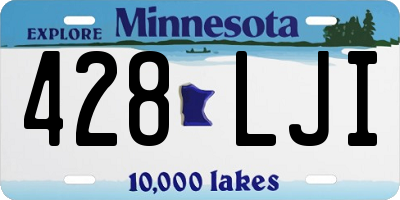 MN license plate 428LJI