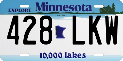 MN license plate 428LKW