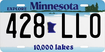 MN license plate 428LLO