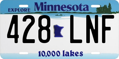 MN license plate 428LNF