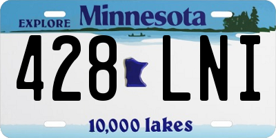 MN license plate 428LNI