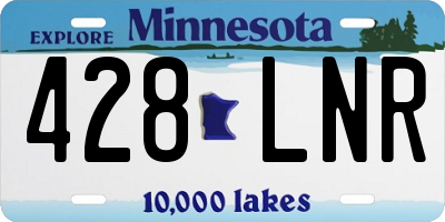 MN license plate 428LNR