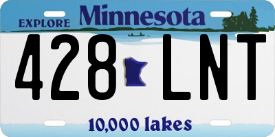 MN license plate 428LNT