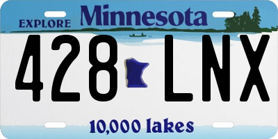 MN license plate 428LNX