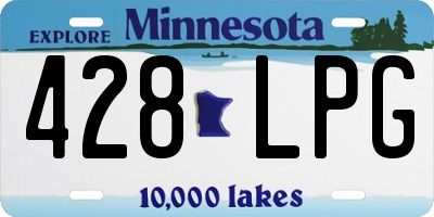 MN license plate 428LPG